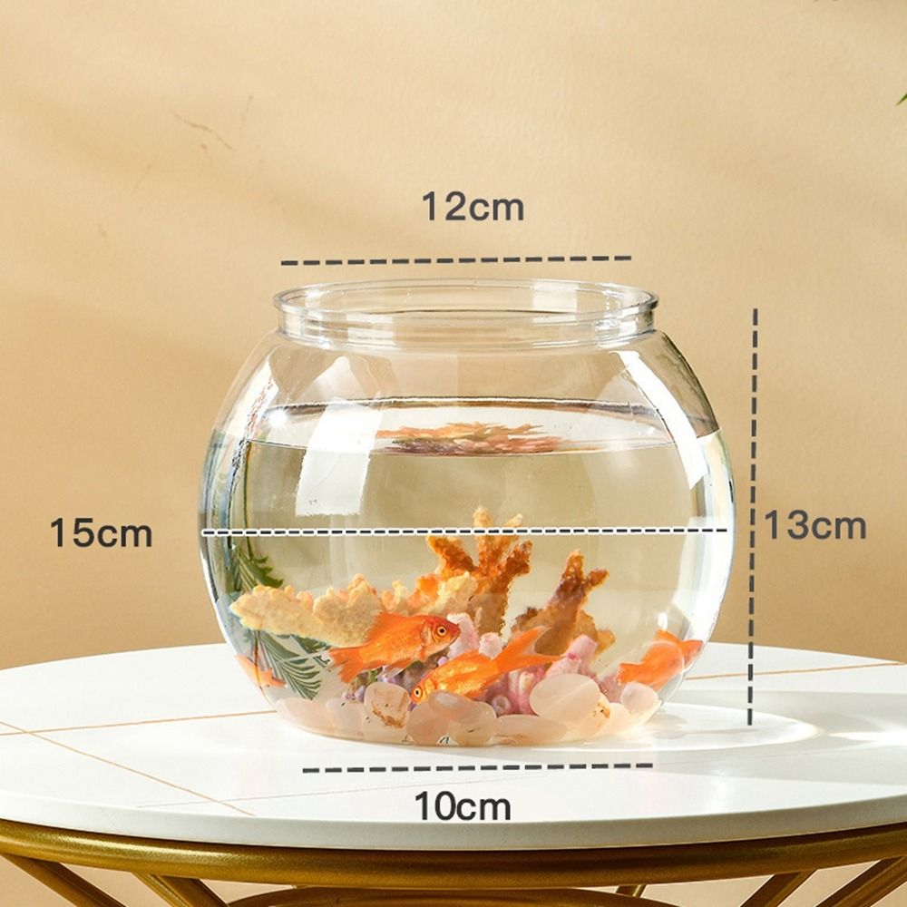 Aquarium Fish Jar - Прозрачный круглый аквариум для дома, пластиковая