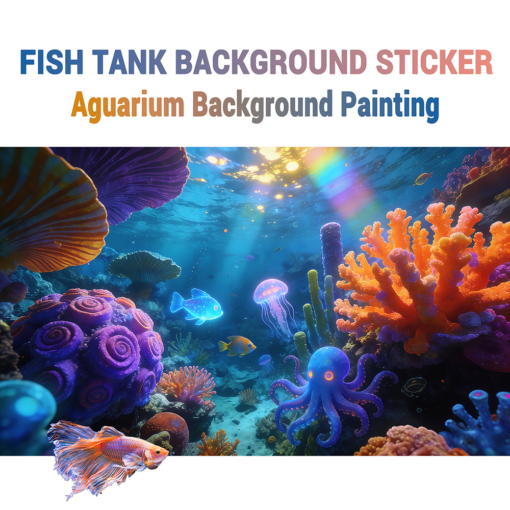 Aquarium Fish Rainbow - Подводный мир под радужным светом, наклейки