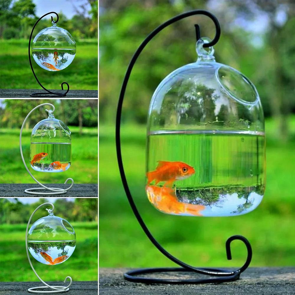 Aquarium Fish Jar - Настенный декор для аквариума с подставкой,