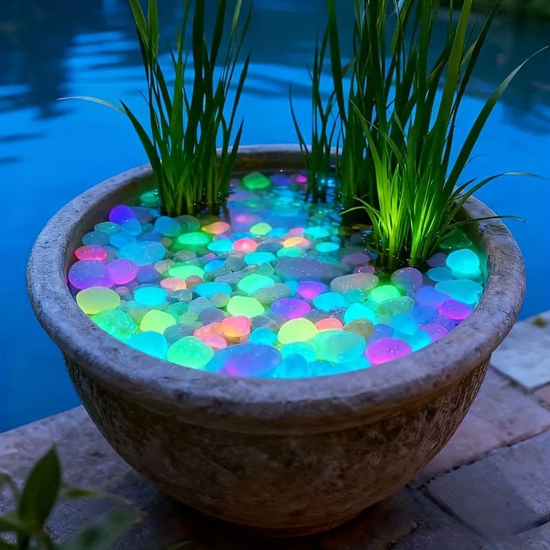Aquarium Fish Glow In The Dark - 200 шт. светящихся в темноте камешков