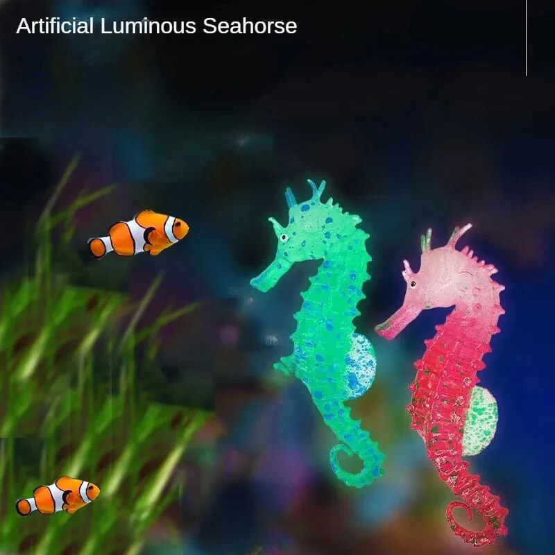 Aquarium Fish Glow In The Dark - Украшения для аквариума, имитация светящегося в