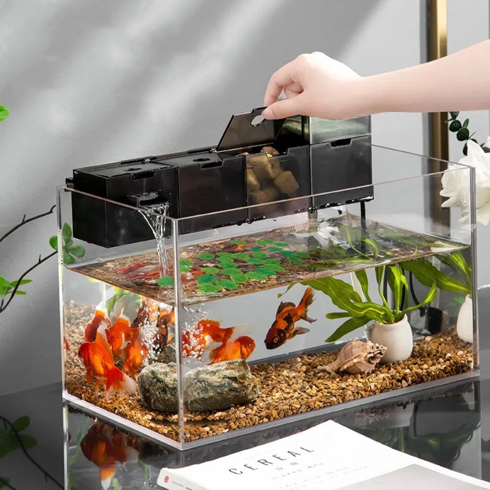Aquarium Fish Jar - Многофункциональный внешний фильтр для аквариума 3-в-1:
