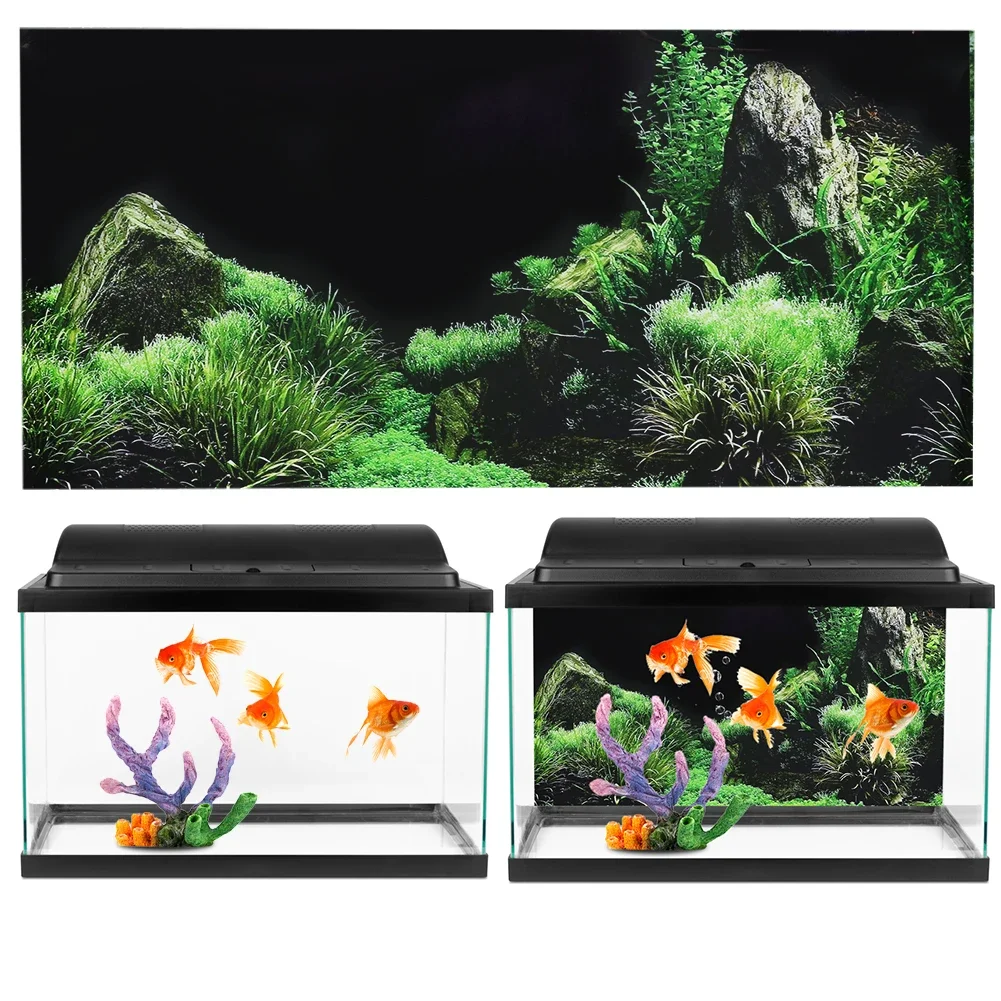 Фон для аквариума 3d наклейка  – обзор и цена Aquarium Fish Tank Price