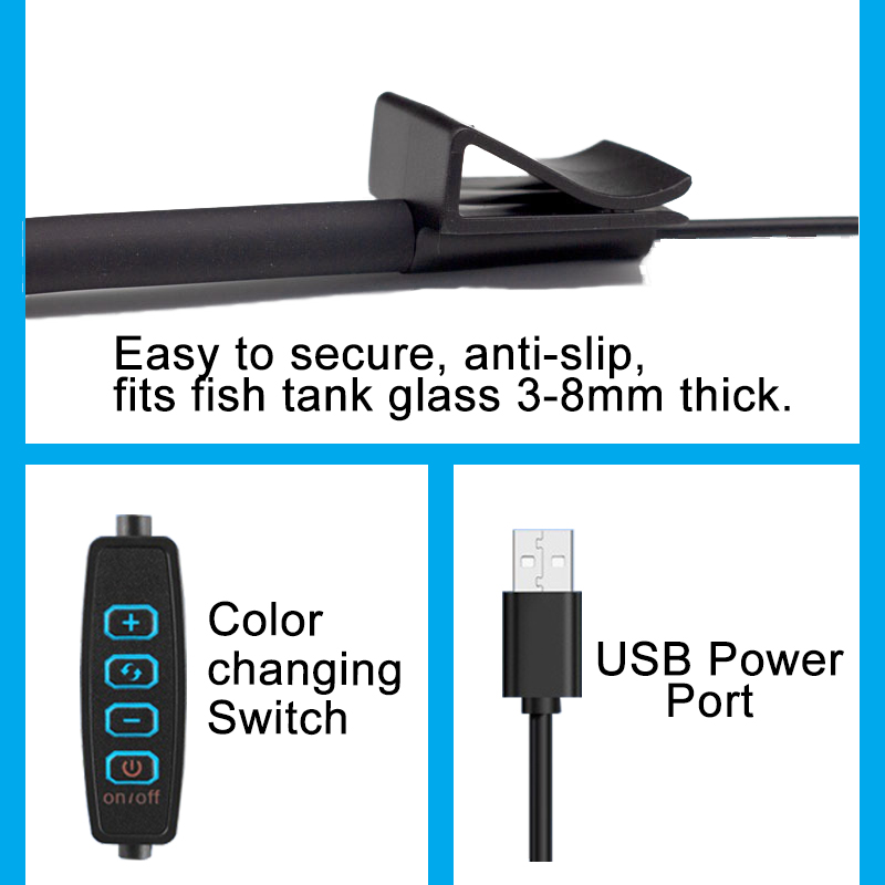 USB светодиодная лампа для акв – обзор и цена Aquarium Fish Only