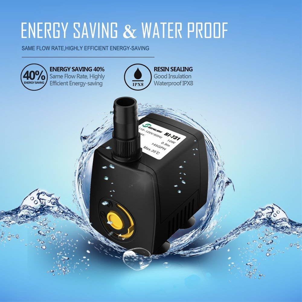 220V 300-800L/ч погружной водя – обзор и цена Aquarium Fish Rate