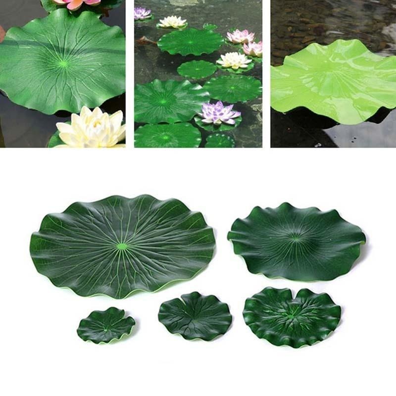 Искусственные листья лотоса 20 – обзор и цена Aquarium Fish In Pond