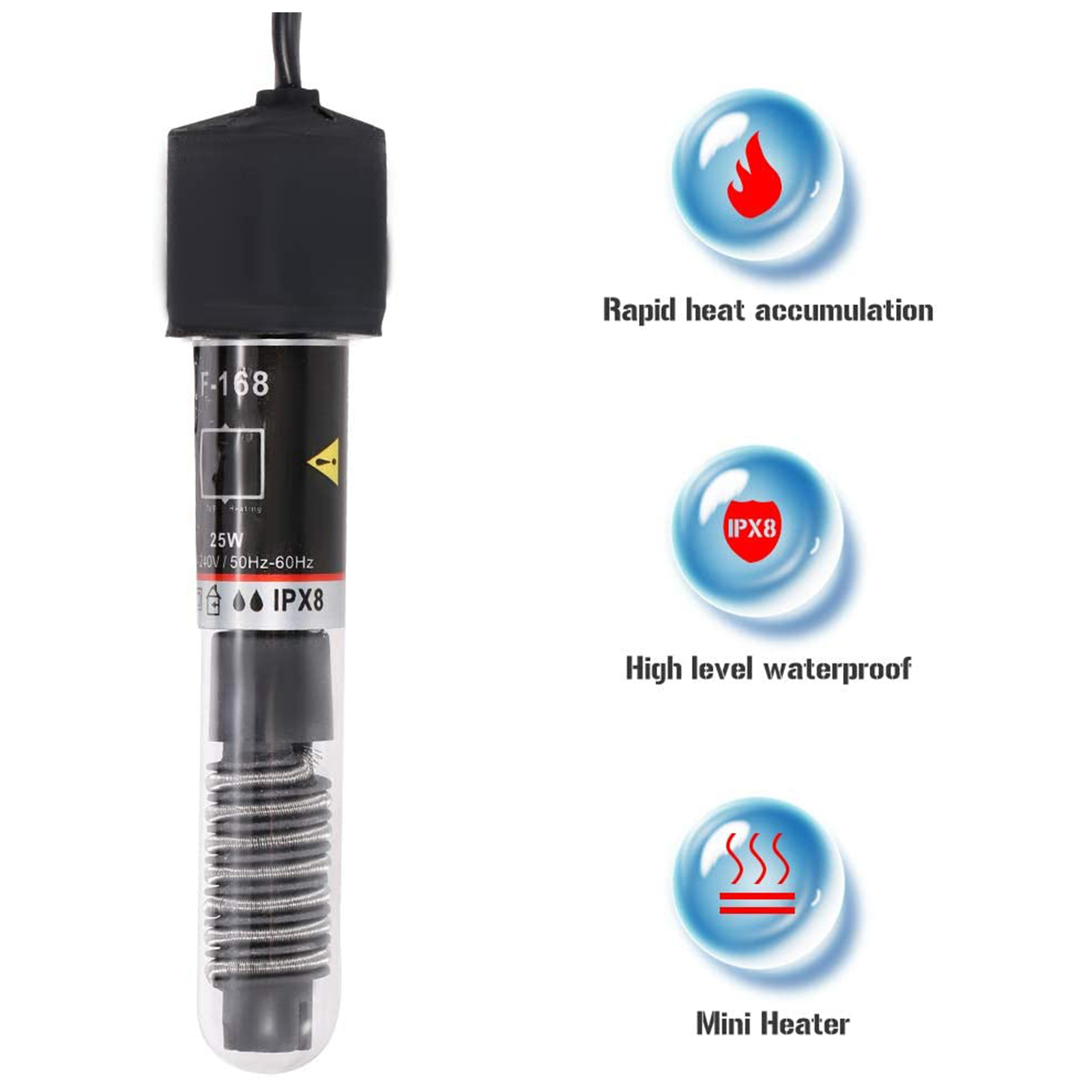 Мини-нагреватель для аквариума – обзор и цена Aquarium Heater Submersible
