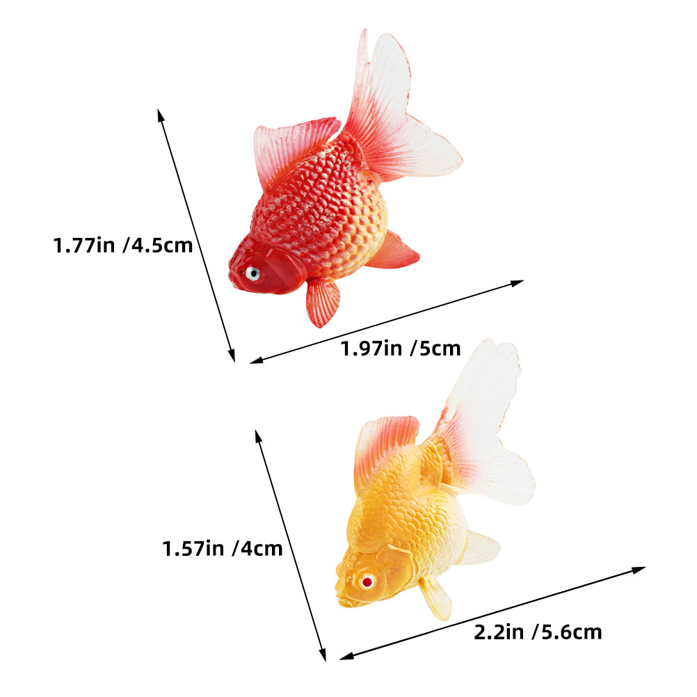 3 шт. реалистичных миниатюрных – обзор и цена Aquarium Fish Goldfish